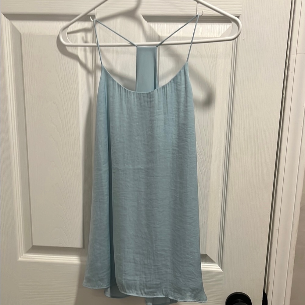 Light Blue Spaghetti Strap Dress